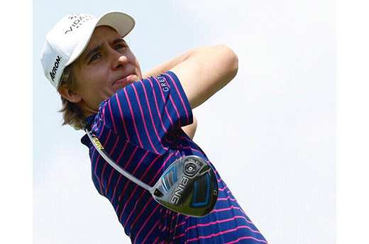 Carlos Ortiz, Mexican PGA player and Vidanta Golf Ambassador, earned first place in the opening round of the Greg Norman Academy Professional Golf