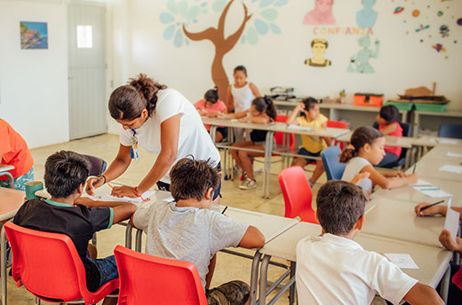 80 children from the community of Jarretaderas benefited from the instructional activities of the summer course, taught at the Delia Morán Educational Center.